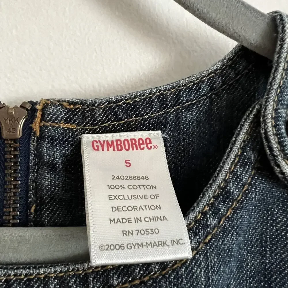 Vintage Gymboree Embroidered Denim Dress